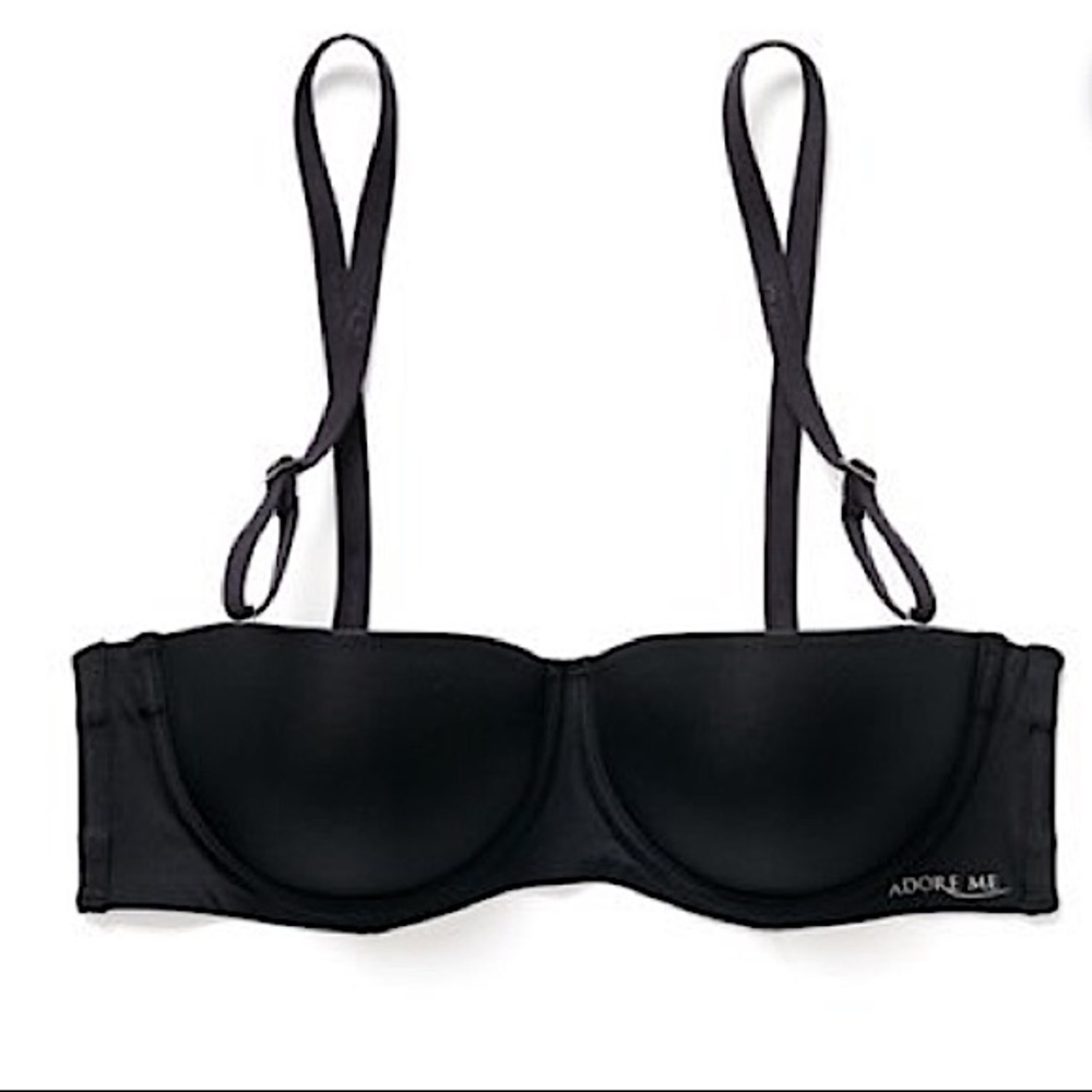 NWT - Black Adjustable/Strapless Push-Up Bra